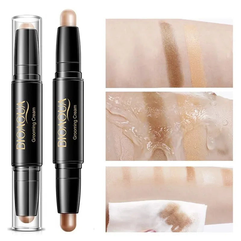 Double Head Contour  Face Foundation Concealer Pen Long Lasting Dark Circles Corrector Contour Concealers Stick Cosmetic Makeup