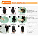 Deep Wave Human Hair Wigs Remy Brazilian Hair Wig 13x4 HD Lace Frontal Human Hair Wig Deep Curly Wig Pre plucked Bleached Knots