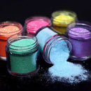 6 Colors Glitter Candy Sugar Sand Loosen Powder Dust Woolen Nail Art Powder 10ml Per Jar