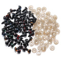 50Pcs/Lot 8-20mm Plastic Eyeball Doll Accessories Black Plush Safety Eyes For DIY Crafts Funny Toy Eyes Animal Gifts Decoration