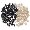 50Pcs/Lot 8-20mm Plastic Eyeball Doll Accessories Black Plush Safety Eyes For DIY Crafts Funny Toy Eyes Animal Gifts Decoration