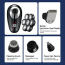 5 In 1 Electric Shaver For Men Bald Head Hair Clipper Nose Trimmer 7D Floating Blade Head Shaving Beard Knife Rechargeable Razor