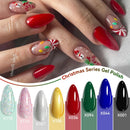 LILYCUTE 7ml Red Green Gel Nail Polish Christmas Series All For Manicure Semi Permanent Soak Off UV LED DIY New Year Nail Art