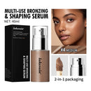 Long Lasting Foundation Serum With Bronzing Shaping Moisturizes Nourishes Skin Brighten Facial Contouring Concealer Cosmetics
