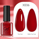 LILYCUTE 7ML Red Color Series Nail Gel DIY Nail Art Semi Permanent UV Gel Polish Long Lasting Design Manicure Supplies
