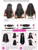Virgin Brazilian Weave 12A Loose Body Wave 30 32 Inch 1-4 Bundles Remy Human Hair Natural Black Raw Extensions Water-friendly