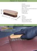 Genuine Horsehair Wooden Brush Car Detailing Polishing Buffing Brush Seat Handle Dashboard Roof Cleaning Premium Car Wash Brush