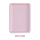 1PC Square Stainless Steel Cosmetic Storage Tray Nail Art Manicure Plate Tweezers Clippers Pens Container False Nails Dish Tools