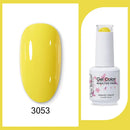 Clou Beaute 15ml Red Black White Green Neon Gel Nail Polish Base Top Coat Velvet Top 400 Colors Semi Permanent Gel Nail Varnish