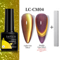 LILYCUTE 7ML Colorful Double Light Cat Magnetic Gel Nail Polish 9D Glitter Sparkling Rainbow Laser Soak Off Nail Art DIY Varnish