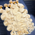 #613 Blonde Human Hair 1/3/4 Bundles Peruvian Body Wave Raw Hair Bundles 10 To 30 inch Human Hair Weft Can Be Dyed Raw Human Hai