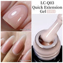 LILYCUTE 7ML Nude Pink Quick Extension Gel Nail Polish Milky Clear Sturcture Hard Enhanced Construction Gel Nail Art Manicure