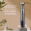 Kemei KM-1903 Unisex Private Electric Trimmer Electric Hair Shaver with LCD Display – All-in-One Full Body Hair Removal Device