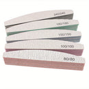 1/3/5/10Pcs Professional Nail File 80/100/150/180/240 Sandpaper Strong Thick Sanding Half Moon Lime nail accessories and Tools