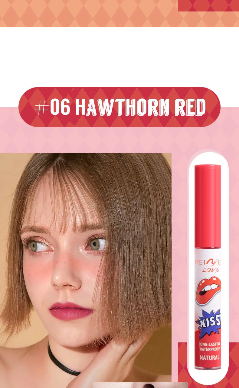 6 Colors Tattoo Magic Color Lip Stain Lip Tint Long Lasting Waterproof Lipstick Sets for Women Peel Off Colored Matte Sexy Color