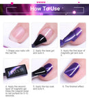 LILYCUTE 7ml Colorful Cat Magnetic Nail Gel Polish Shine Glitter Reflective Nail Gel Soak Off UV LED Gel Nail Art Varnish