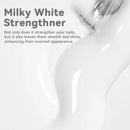 LILYCUTE 7ML Nail Care Polish Milky White Pink Strengthener Effect Long Lasting Care Polish Varnish Fast Drying No Need Lamp