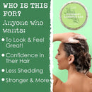 "Applying Strengthen Weak and Brittle Hair to hair"