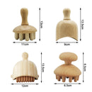 Wood Therapy Massage Tool Lymphatic Drainage Massager Wooden Therapy Cup Mushroom Massager Anti Cellulite Fascia Massage Roller