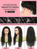 Transparent 250 Density Water Wave 13x4 13x6 Lace Front Wigs Human Hair Curly Wigs 40 46 Inch Deep Wave Lace Front Wig For Women