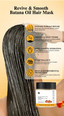 Healthy hair results using Thickening Spray Hair Mask Batana Conditioner