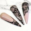 10 Rolls/Box White Black Lace Nail Art Foils Set Nail Transfer Sticker Paper DIY Manicure Nail Decoration Accessories