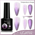 LILYCUTE 7ML Auroras Thermal Gel Nail Polish Brown Glitter Temperature Color Changing Semi Permanent Soak Off UV Nail Art Gel