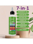 "Applying Batana Oil Chebe Oil Biotin Keratin to scalp"