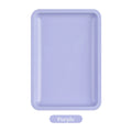 1PC Square Stainless Steel Cosmetic Storage Tray Nail Art Manicure Plate Tweezers Clippers Pens Container False Nails Dish Tools