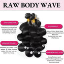 100% Human Hair Brazilian Weave Body Wave 30 40 Inch Virgin 3 4 Bundles Raw Extensions Loose Natural Black Tissage Crochet Remy
