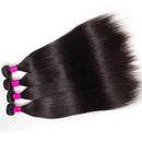 Silky Straight Bundles Human Hair Brazilian Remy Hair Extensions 1/3/4PCS Natural Black 14-30 Inches Hair Weave Bundles
