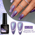 LILYCUTE 7ml Auroras Cat Magnetic Gel Nail Shining Glimmer Crystal Gel Polish Semi Permanent Soak Off UV Gel Nail Art Varnish