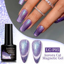 LILYCUTE 7ml Auroras Cat Magnetic Gel Nail Shining Glimmer Crystal Gel Polish Semi Permanent Soak Off UV Gel Nail Art Varnish