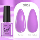 LILYCUTE 7ML 125 Colors Gorgeous Glitter Red Nail Gel Polish Semi Permanent Soak Off LED UV Gel Nail Art Manicure Varnish