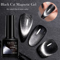 LILYCUTE 7ml Laser Glitter Rainbow Cat Magnetic Gel Nail Polish Sparkling Effect 9D Colorful Semi Permanent Soak Off Nail Art