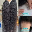 200 Density Water Wave Transparent Lace Frontal Wig 13x6 Hd 44 Inch Water Wave Pre Plucked Lace Frontal Wig For Black Women Hair
