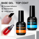 LILYCUTE 18ML Base Gel Top Coat Nail Polish Function Gel Semi Permanent Soak Off UV LED Nail Art Manicure Nail Varnish