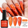 LILYCUTE 7ml Fluorescent Crackle Gel Nail Polish Neon Hybrid Natural Dry DIY Semi Permanent Soak Off Design Nail Art Varnish