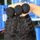 Brazilian Human Hair Bundles Kinky Straight 30 inch Virgin Hair 3 4 Bundles Coarse Yaki Sew In Quick Weave Raw Hair Extensions