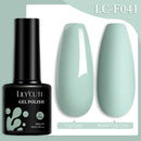 LILYCUTE Dark Grey Matte Color Series Gel Nail Polish Winter Long Lasting Full Coverage Manicure Soak Off Nails Art Gel Varnish