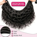 100% Human Hair Brazilian Weave Body Wave 30 40 Inch Virgin 3 4 Bundles Raw Extensions Loose Natural Black Tissage Crochet Remy