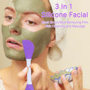 8/4/2pcs Face Brush Set Silicone Facial Mask Applicator Double-head Lotion Spatula Blackhead Face Lip Exfoliator Skin Care Tools