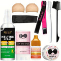 Achieve smooth edges and a polished wig look with Finishing Wax Stick and Edge Control Gel Wig, providing long-lasting hold and frizz control.