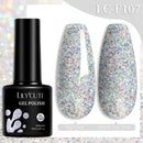 LILYCUTE 7ML Nail Gel Polish Full Coverage Manicure No Wipe Top Coat Base Coat Primer Soak Off LED UV Gel Nail Art Gel Varnish