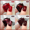 LILYCUTE 7ml Red Glass Bottle Water-Based Peel Off Nail Polish Quick Drying No Need of Lamp Glitter Nail Art Varnish