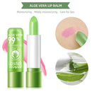 Moisturizing Aloe Vera Color-Changing Lipstick Temperature-Activated, Lip Balm for Nourishing, Anti-Drying, Exfoliating Lip Care