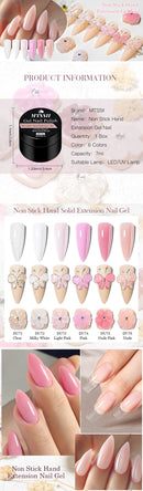2/3pcs Clear Non-Stick Hand Extension Gel Nail Polish Set 3D Shaping/Sculpting/Carving UV/LED Gel Jelly Hard Gel Manicure DIY