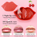 BIOAQUA Cherry Gollagen Hydrating Lip Mask Moisturizing Nourishing Anti-Drying Lightening 20pcs