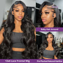 200% Real Density Body Wave ≥98% Human Hair Wig 13x6 HD Transparent Lace Front Wigs For Women 13x4 360 Pre Plucked Lace Frontal