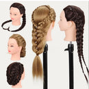 Practice hairstyling with Doll Head For Braiding Styling, a training mannequin head perfect for learning braids and hair styling techniques.